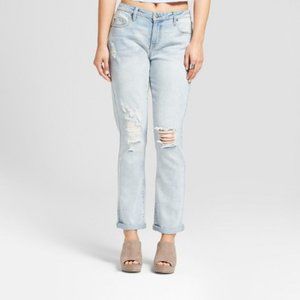 Women's Destroyed Boyfriend Jeans - Mossimo